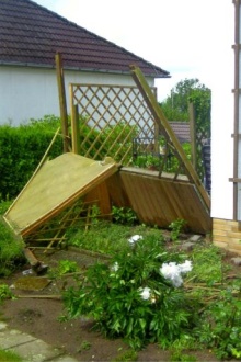 Sturmschaden im Garten
